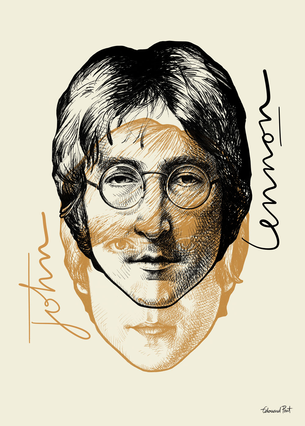 Portrait John Lennon