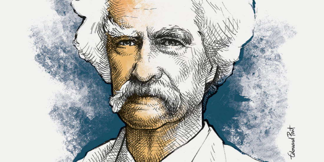 Portrait Mark Twain
